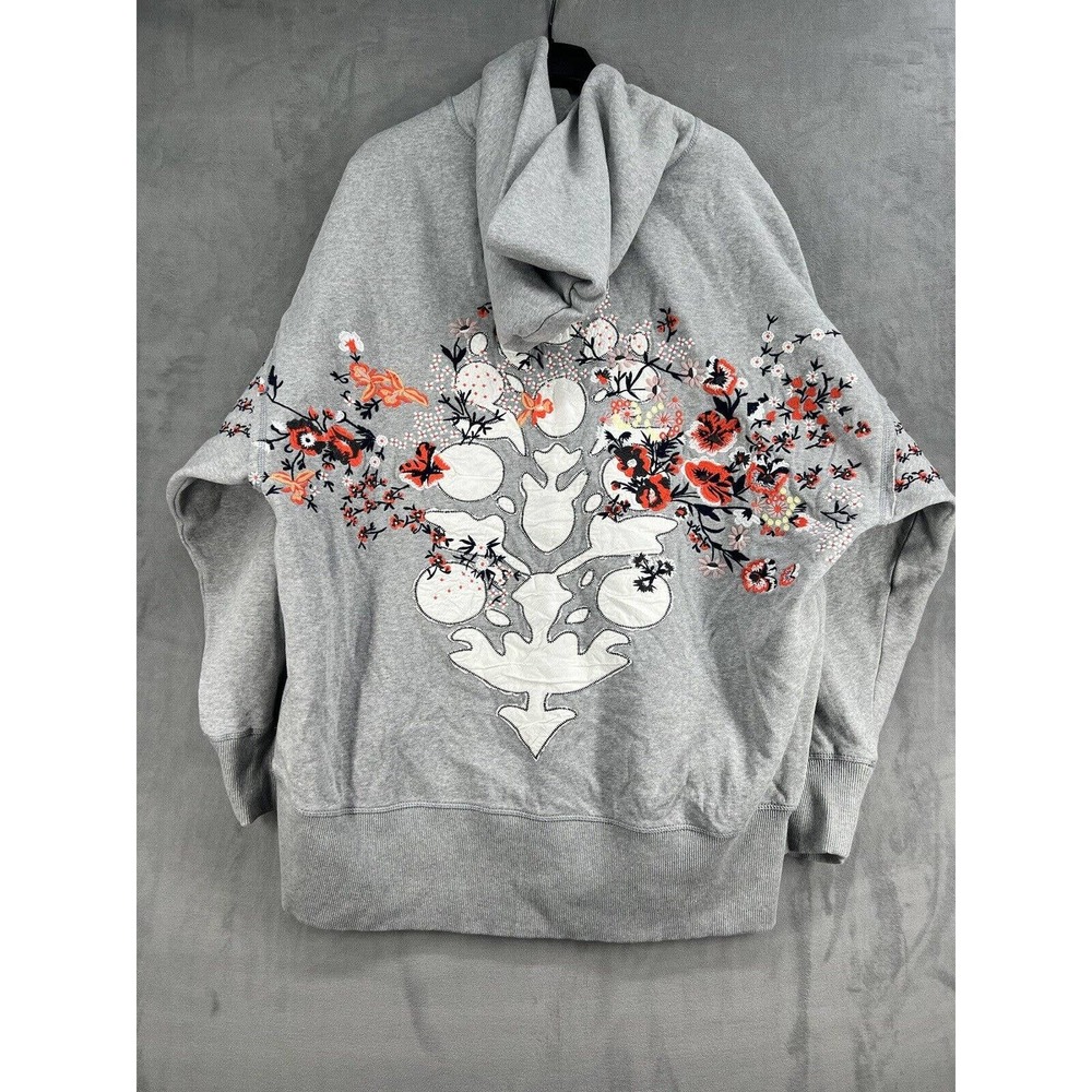 New Free People At My Best Embroidered Sweat Hoodie Sweatshirt - Picture 5 of 8